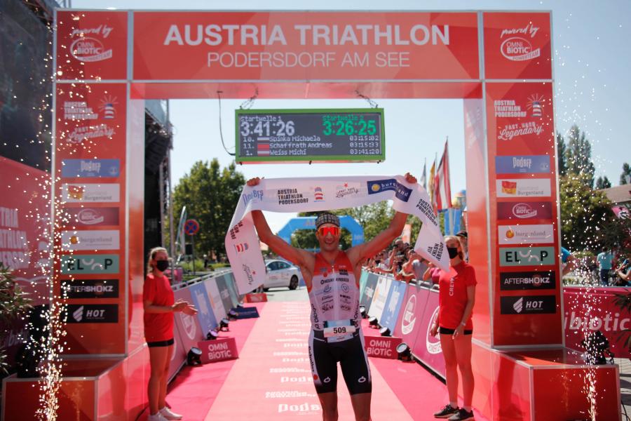Sieg beim Austria Triathlon über die Halbdistanz
